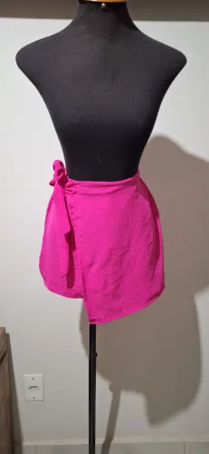 Short saia pink