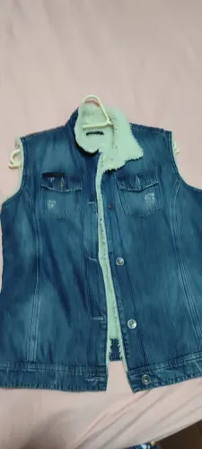 Jaqueta Jeans Calvin Klein com Forro Pelúcia