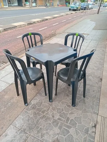 Jogo de mesa preto Topmil