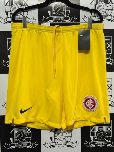 Calção Inter Amarelo Nike Goleiro Tam GG. Novo com Etiqueta