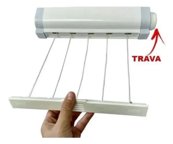 Varal Retrátil de Roupa