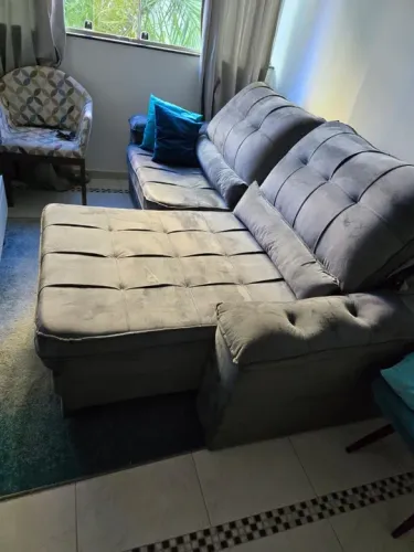 Promoção Sofá Retrátil 3 Lugares 250cm Espuma D28 e Molas BONNEL (Novo Direto da fábrica)