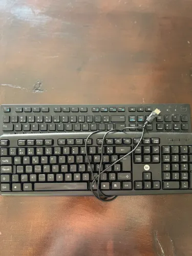 Teclado Dell Sem Fio Wireless + Teclado Bright (BR), com fio USB