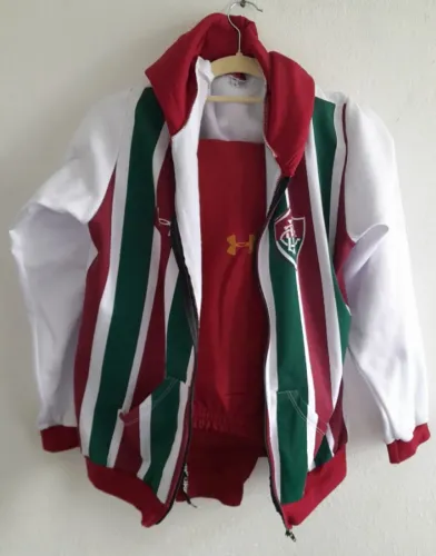 Conjunto em Moletom Casaco e Calça do Fluminense - Under Armour - Tam.: 16 anos
