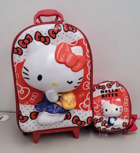 Conjunto de Mochilas Hello Kitty - Infantil