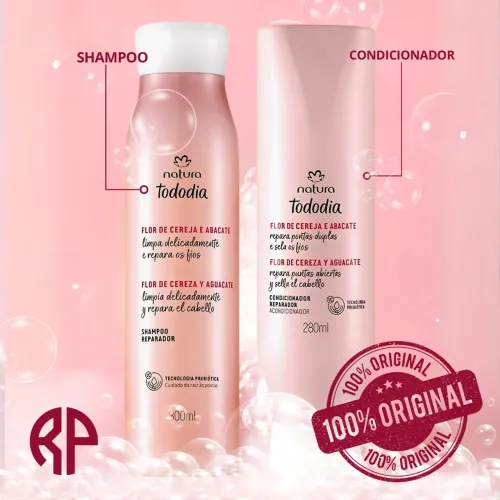 Shampoo e Condicionador Natura Tododia Cereja e Abacate