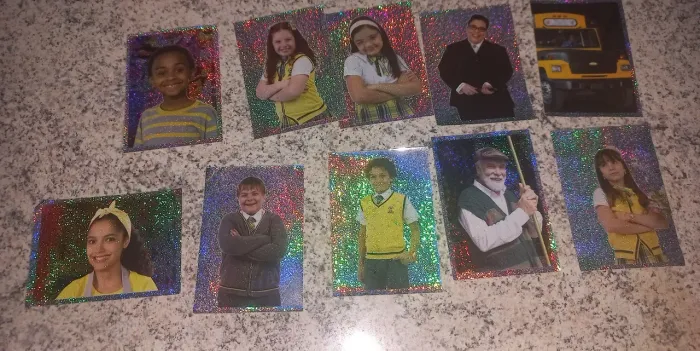 Lote 100 figurinhas - Novela Carrossel