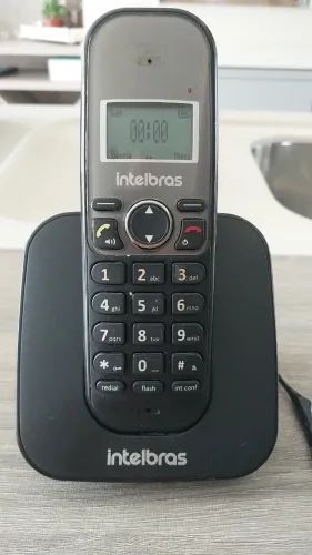 Telefone sem fio intelbras com bateria nova
