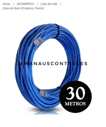 Cabo de Rede 30 metros 