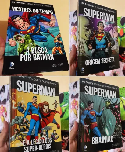 Superman Eaglemoss 4 volumes capa dura