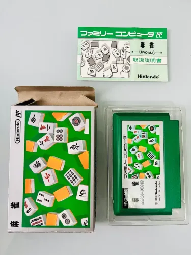 Jogo Mah-jong na caixa Family Computer Original 