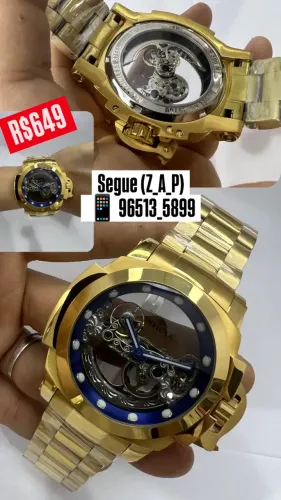 Relógio INVICTA AUTOMÁTICO _ MODELO COALITION FORCES DOURADO 