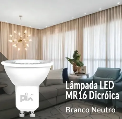 Lâmpada Led Dicróica Mr16 4,8w