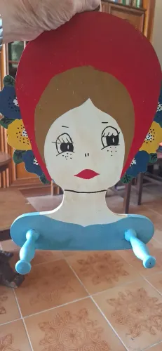 Artesanato de madeira para quarto de menina, lindo!