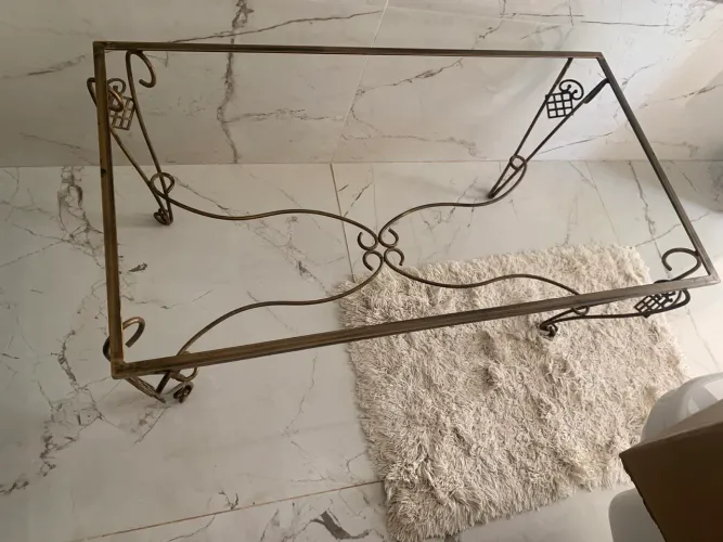 mesa centro ferro forjado