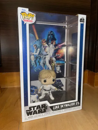 Funko Pop! Luke Skywalker with R2-D2 movie poster