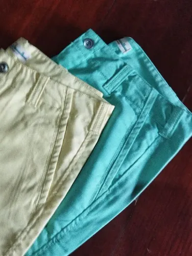 Saldo bermudas - Amarelo e verde