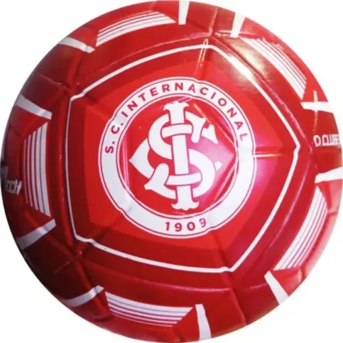 Bola de Futebol Internacional N.5 Vermelha e Branca - Futebol e Magia