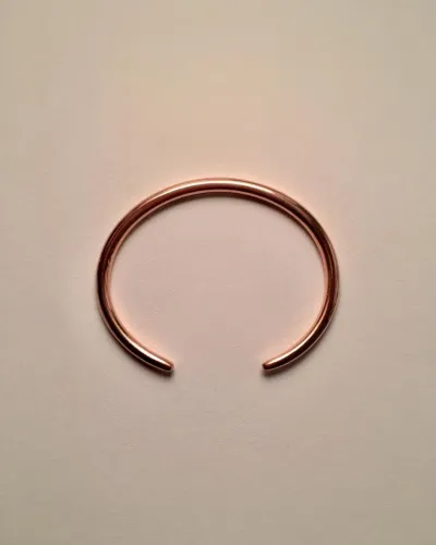 Pulseira de cobre puro maciço Duas Pontas