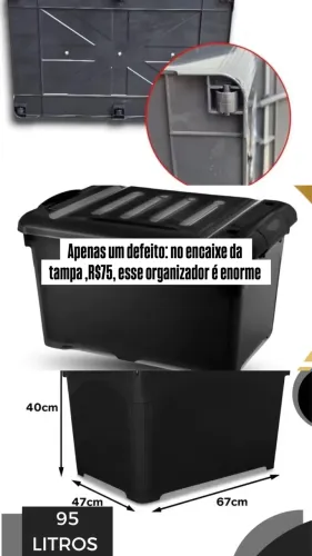 Organizador 96 litros ,enorme