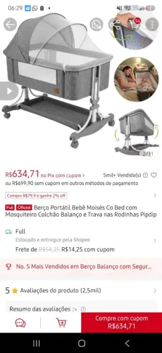 BERÇO PORTÁTIL