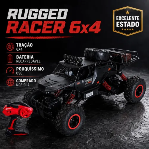 Carrinho Controle Remoto 6x4 2.4GHz Importado Recarregável Brinquedo Caminhão Caminhonete