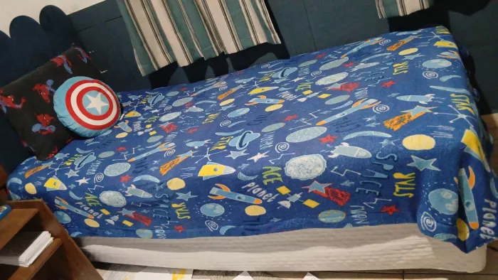 Cama box blindado de solteiro com colchão 