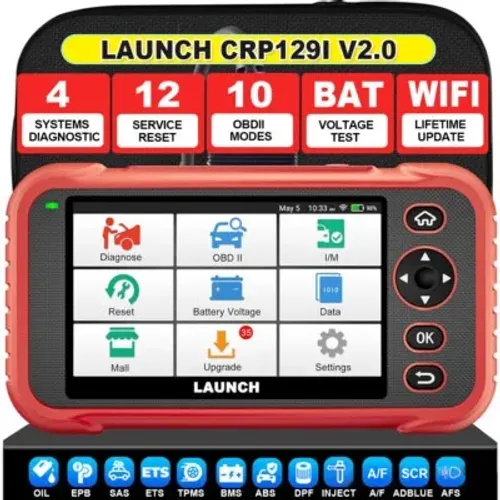 Scanner Automotivo Profissional Launch Crp129i V2.0 12 funções