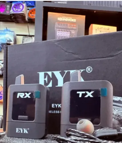 Monitor sem fio EYK IEM61, retorno de palco, sistema de monitoramento UHF intra-auricular