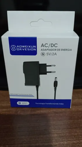 Fonte de Energia 5V Bivolt 5.5mm. Para Tablet, Câmera De Segurança, Telefone, Box TV Entre