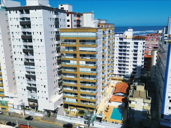 Apartamento para Venda em Praia Grande, Ocian, 1 dormitório, 1 banheiro, 1 vaga