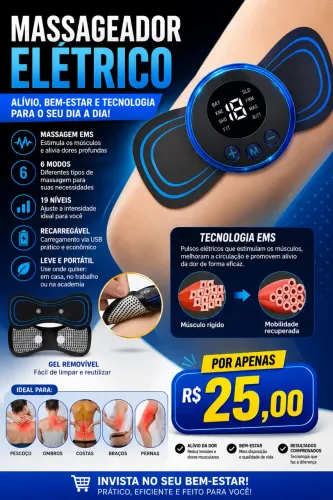 Massageador elétrico promoção 