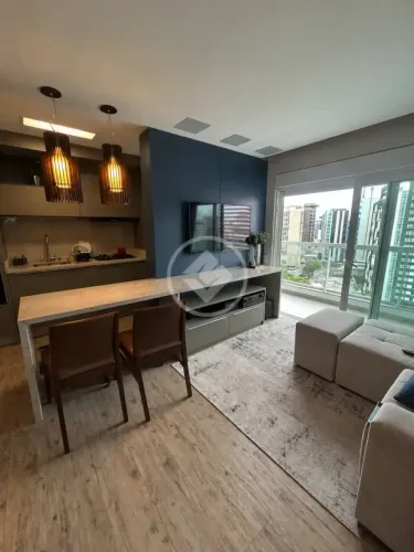 FS Studio Mobiliado de 52m² + Vaga | eStudio Central WKoerich