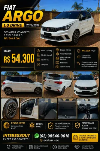 Fiat Argo Drive 1.0 6V Flex 2019