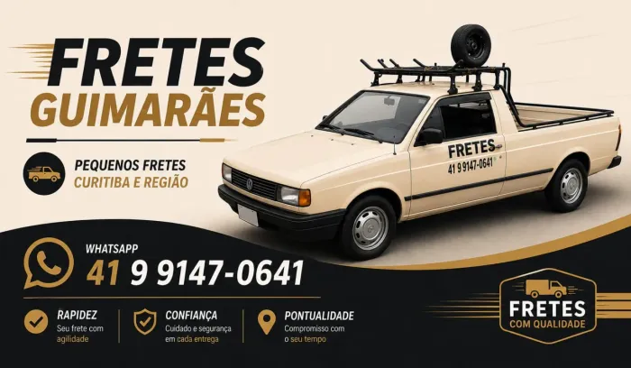 Pequenos fretes Pinhais e regiao