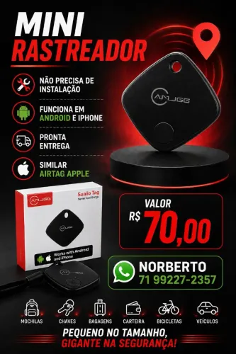 Rastreador Portátil Iphone Android Sem Fio