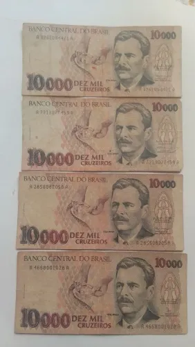 Notas dez mil cruzeiros Cr$ 10.000,00