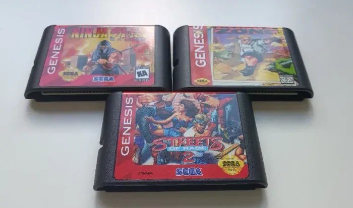 Kit 3 Jogos Mega Drive, Streets Of Rage 2 + Ninja Gaiden + Comix Zone 