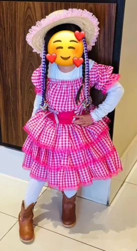 Vestido infantil festa junina