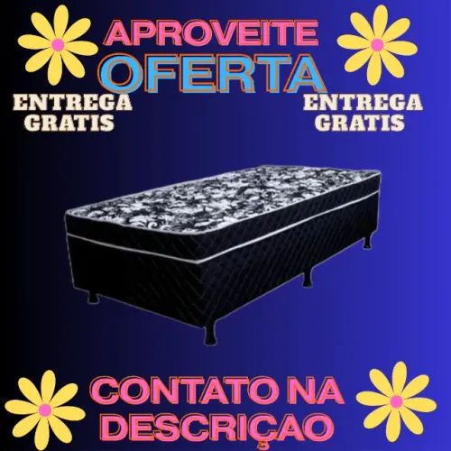 Cama Box Solteiro -Entrego Hoje Grátis Para Salvador-Pague Quando Receber ao Entregador Pe