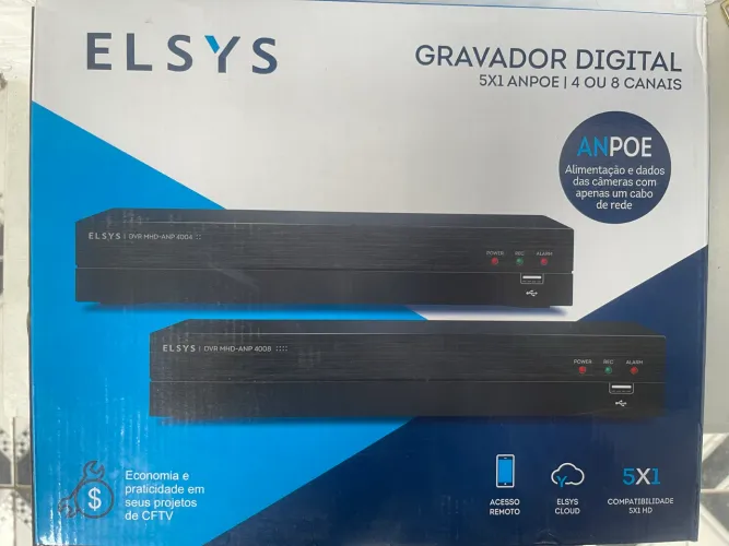 DVR - GRAVADOR DIGITAL 5x1 ANPOE 4 a 16 CANAIS