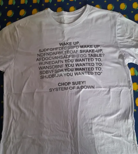 Blusa Branca System Of A Down