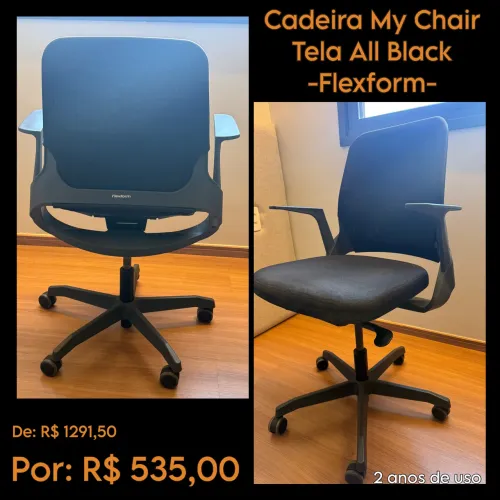 Cadeira de escritório My Chair Tela All Black - Flexform