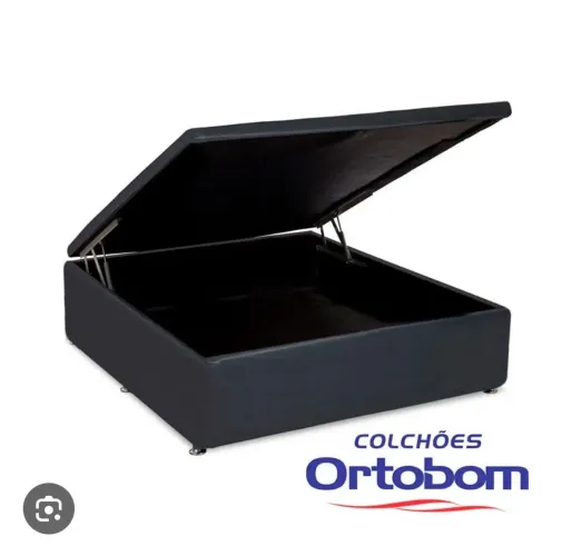 Cama box baú com Colchao Ortobom