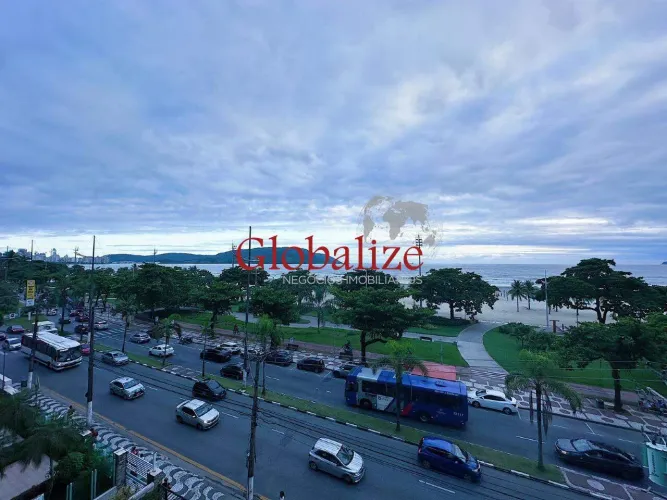 Apartamento residencial vista mar, 144m2, 3 quartos, 3 banheiros e 1 vaga de garagem para