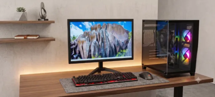 Pc Gamer completo Ryzen 5 com 16 Gb de ram + monitor 21 pol