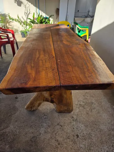 MESA MADEIRA RÚSTICA 