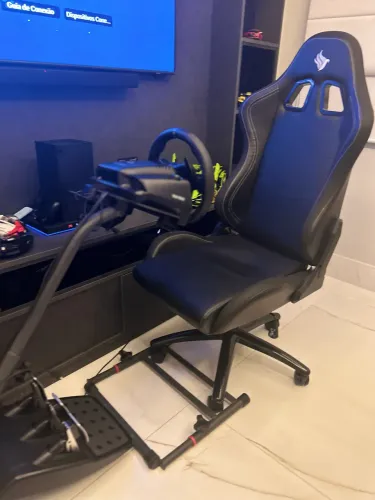 Cockpit simulador + cadeira gamer RGB