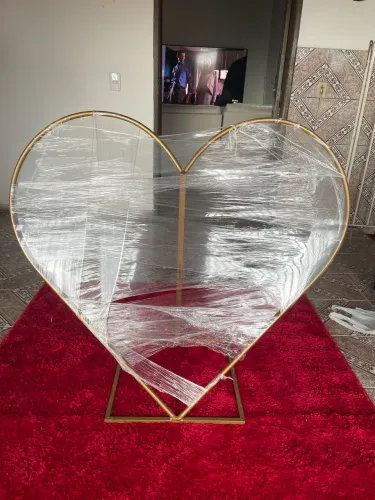 Arranjo de decoração metálico 