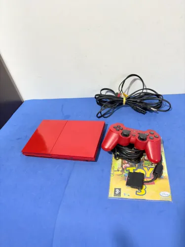 Console Playstation 2 slim cinnabar red vermelho matrix ps2